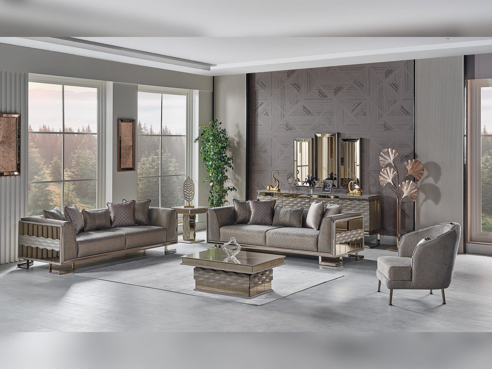 Gokce Grey Chair