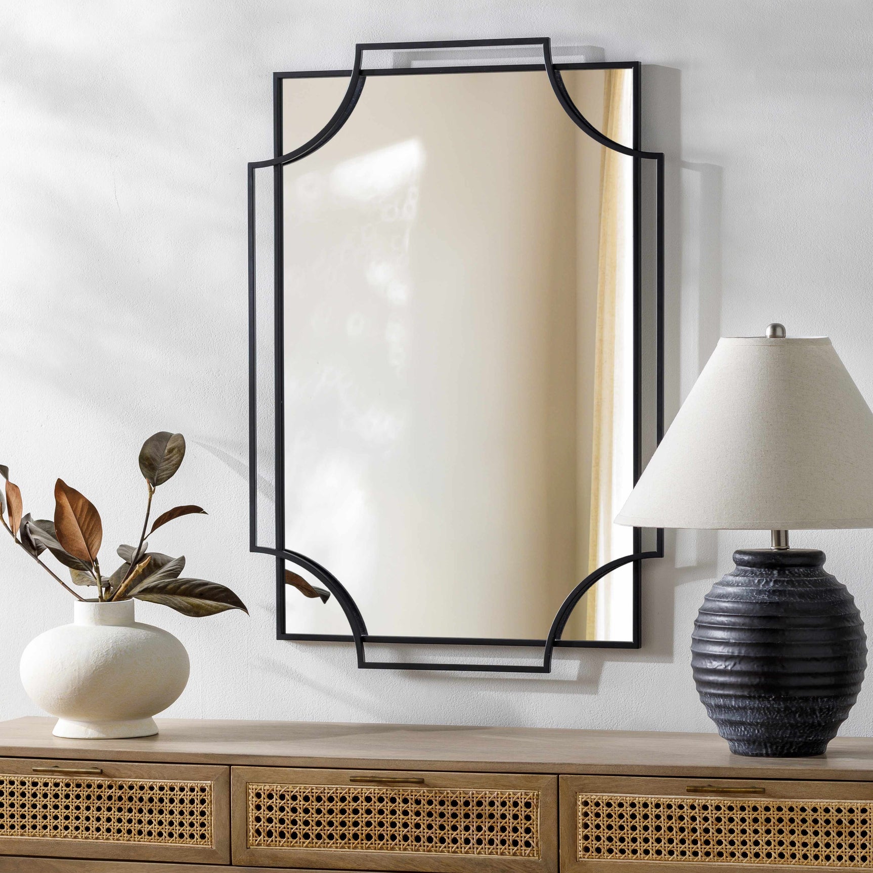 Golasecca Black Frame Mirror - Clearance - Ornate Home