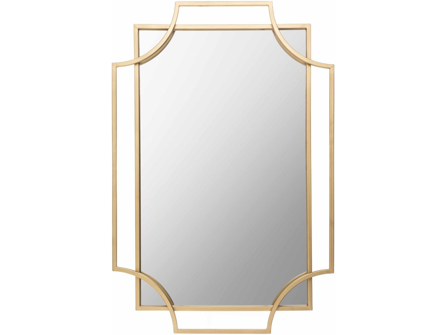 Golasecca Brass Frame Gold Mirror - Ornate Home