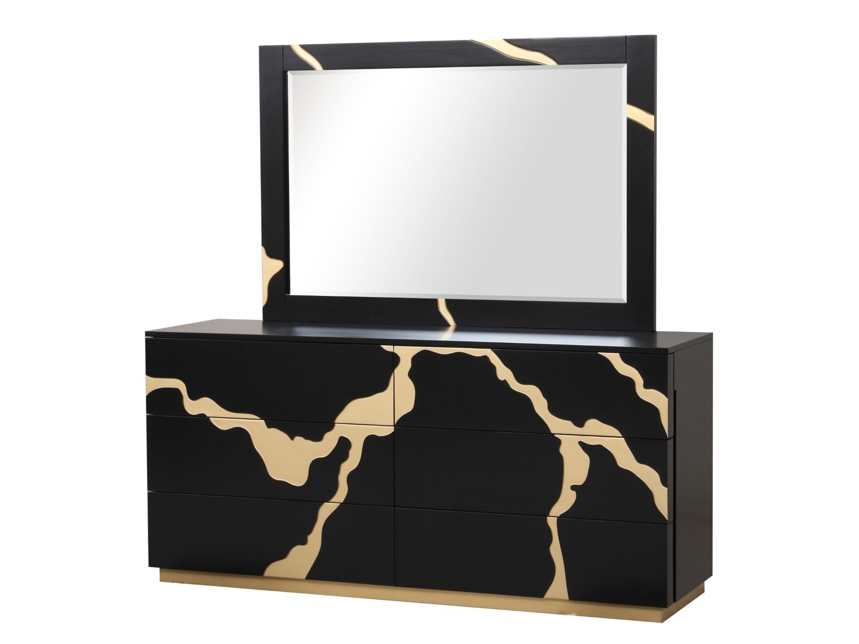 Goldsberg Black/Gold Dresser - Ornate Home