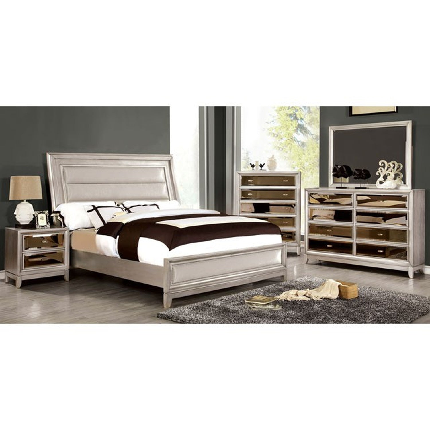 Golva Silver Dresser - Ornate Home