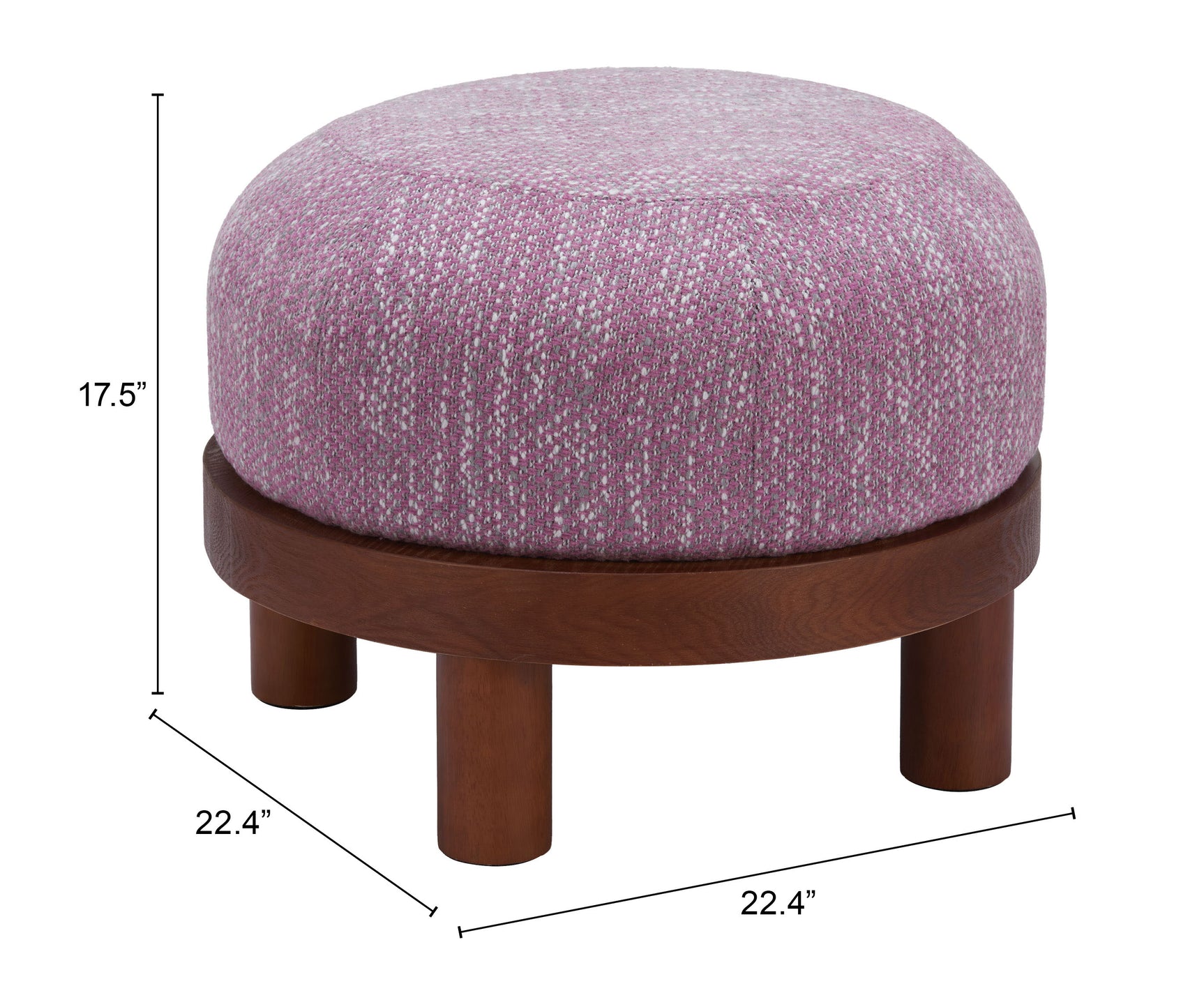 Gome Purple Ottoman Wisteria - Ornate Home