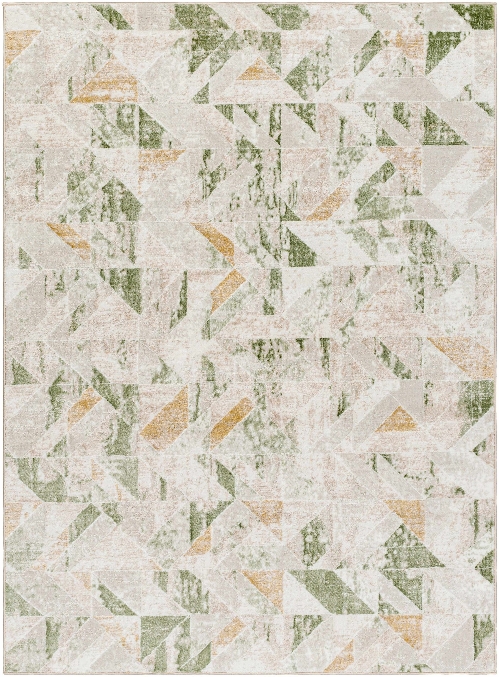 Gonca Green Geometric Area Rug - Ornate Home