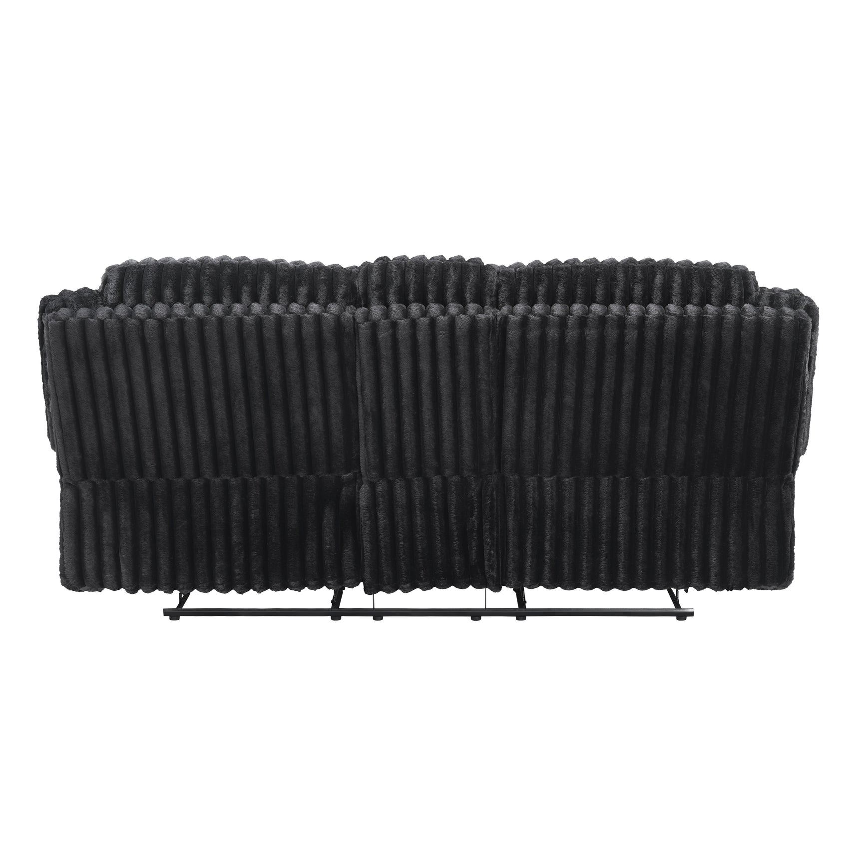 Goodland Black Double Reclining Loveseat - Ornate Home