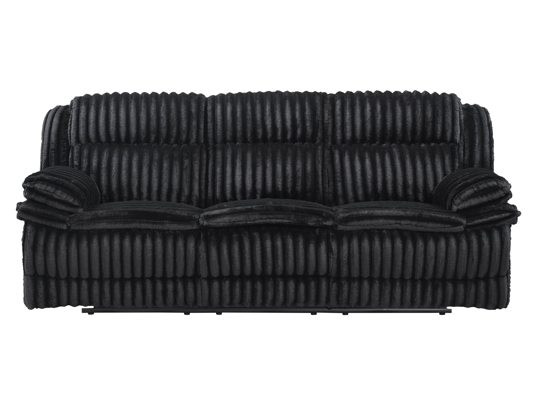 Goodland Black Double Reclining Sofa - Ornate Home