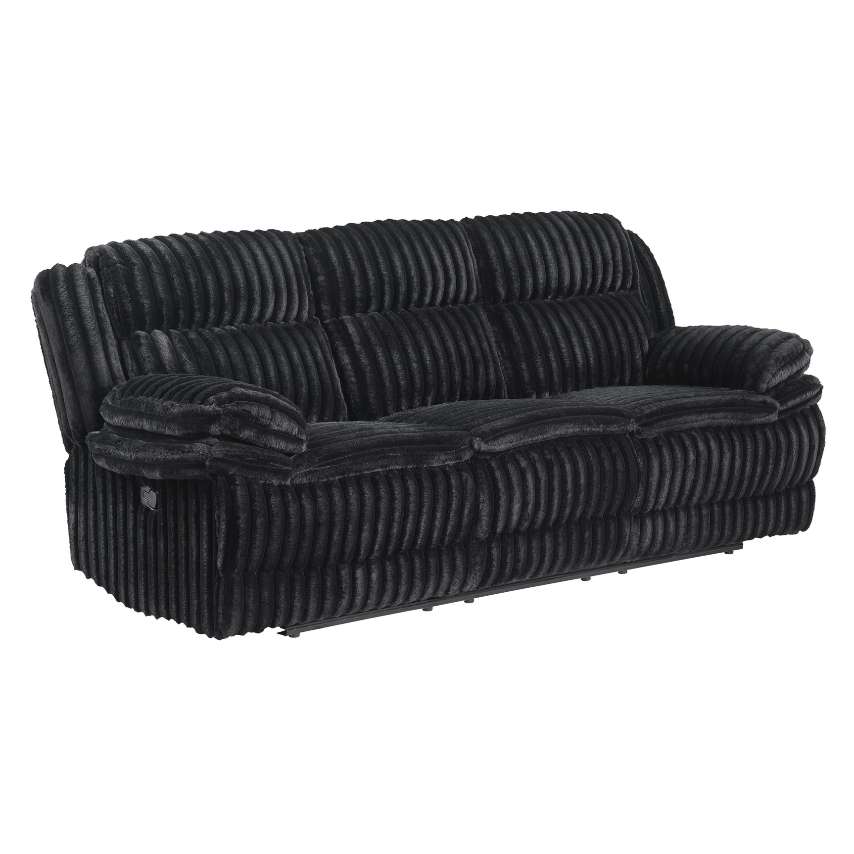 Goodland Black Double Reclining Sofa - Ornate Home