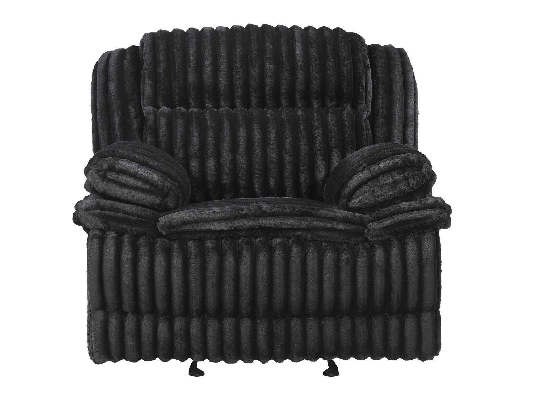 Goodland Black Glider Reclining Chair - Ornate Home