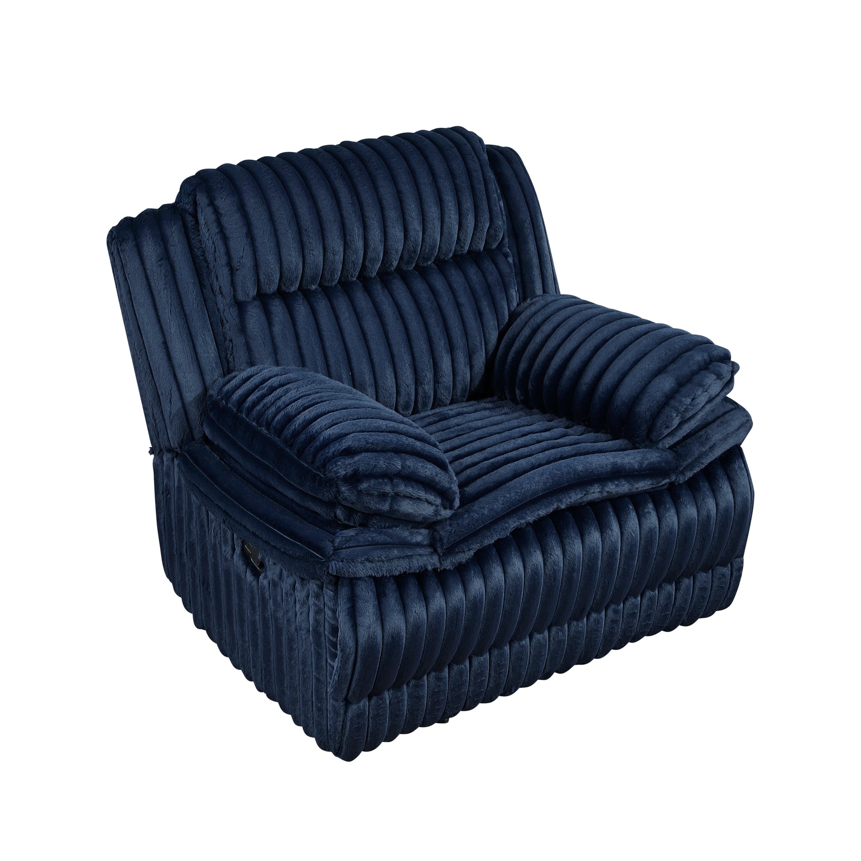 Goodland Blue Glider Reclining Chair - Ornate Home