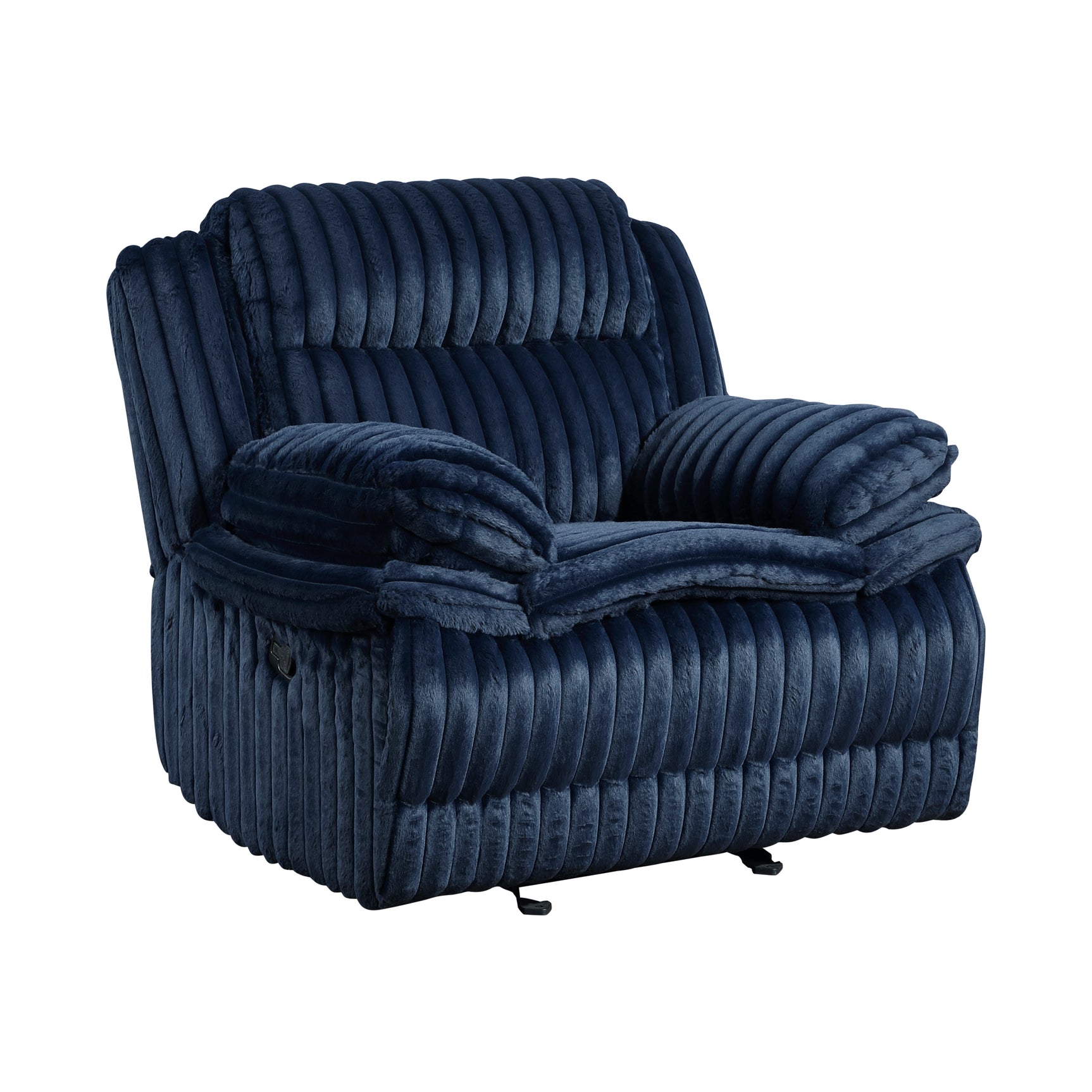 Goodland Blue Glider Reclining Chair - Ornate Home
