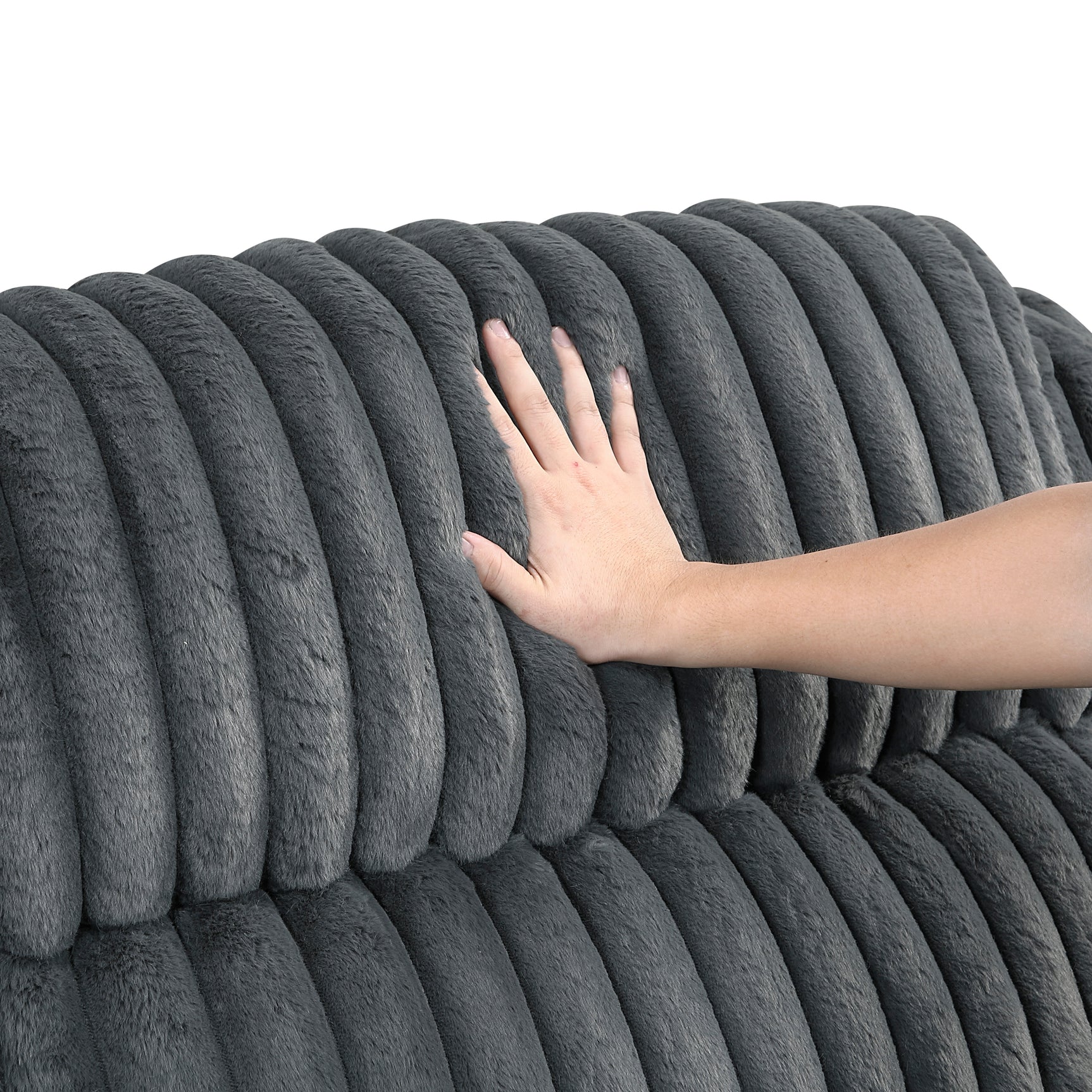 Goodland Dark Gray Double Reclining Sofa - Ornate Home