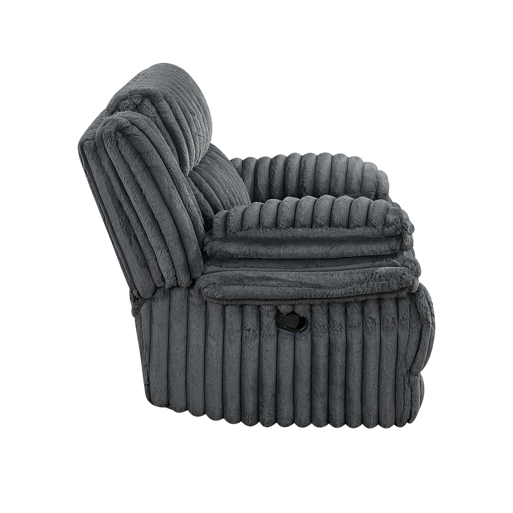 Goodland Dark Gray Glider Reclining Chair - Ornate Home