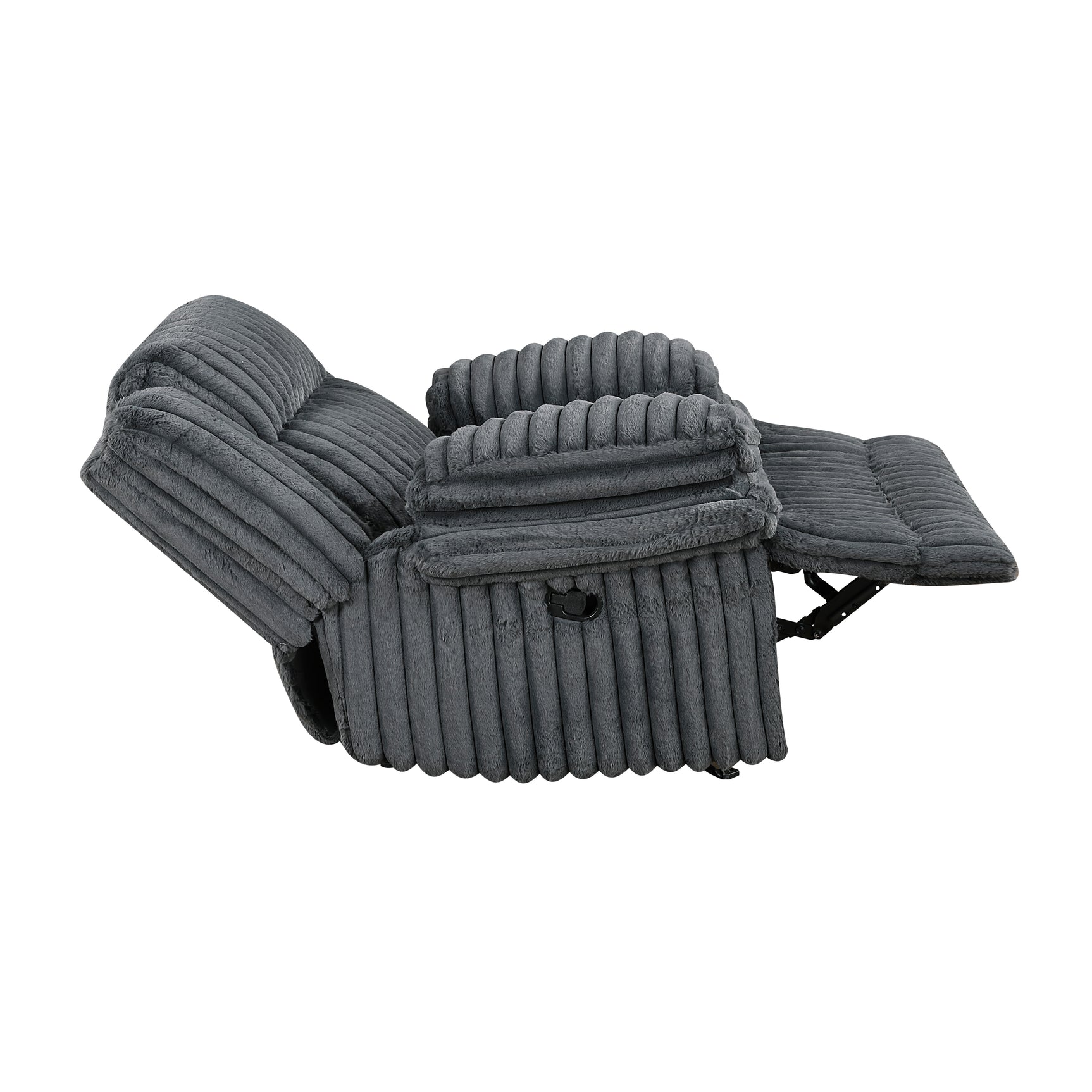 Goodland Dark Gray Glider Reclining Chair - Ornate Home