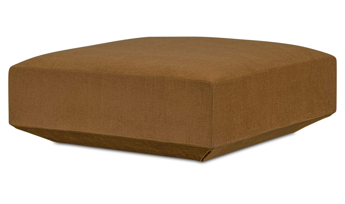 Goodwin Cognac Ottoman - Ornate Home