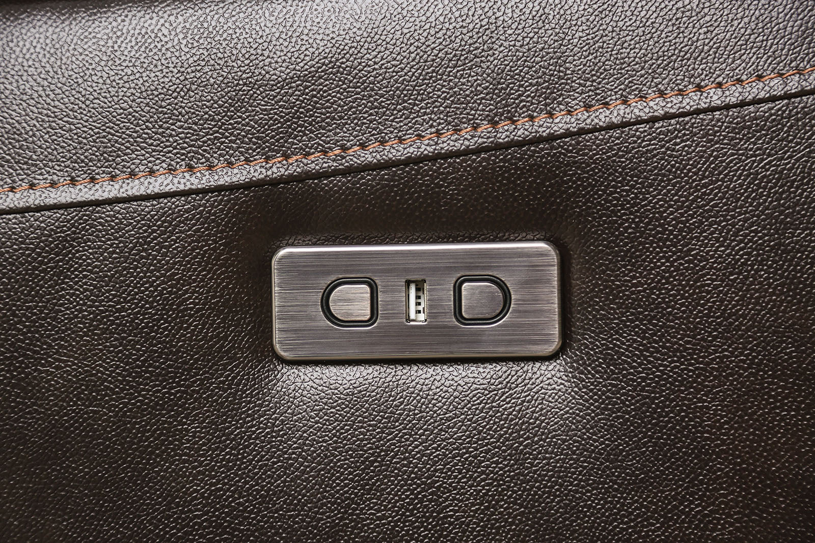 Gorgius Espresso Top Grain Leather Match Power Reclining Sofa & Loveseat - Ornate Home