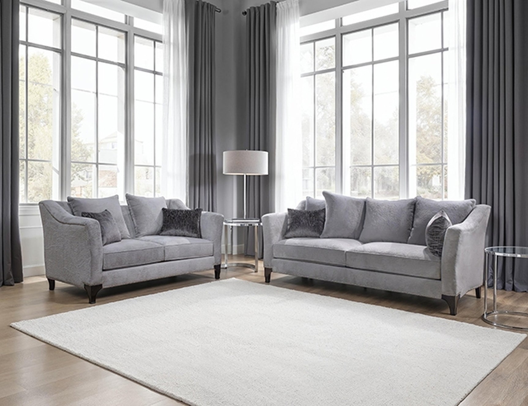 Goshen Light Gray Sofa - Ornate Home