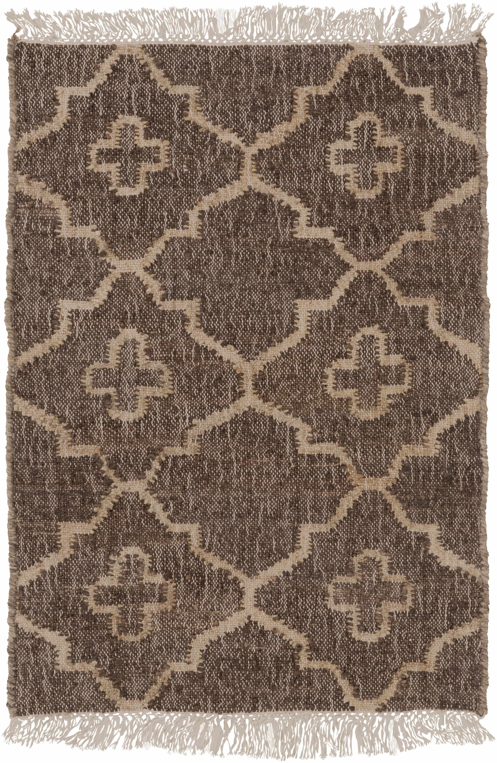 Gotebo Handcrafted Fringed Jute Carpet - Clearance - Ornate Home