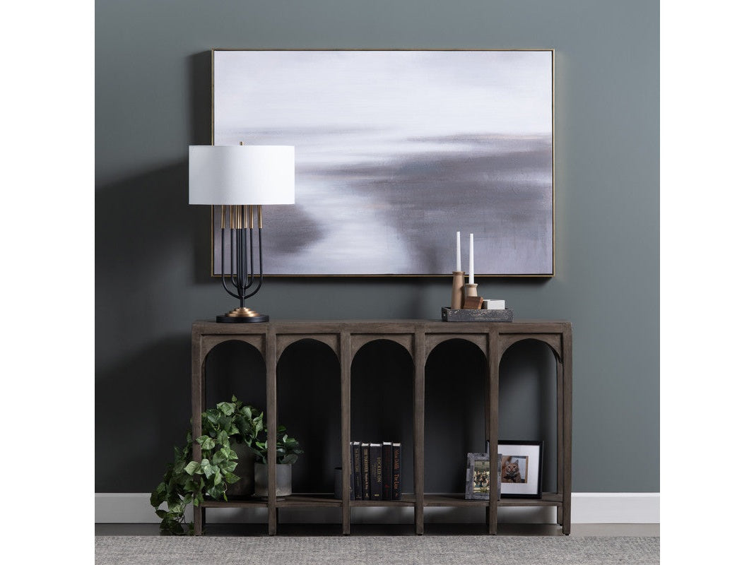 Gotham Brown Console Table - Ornate Home