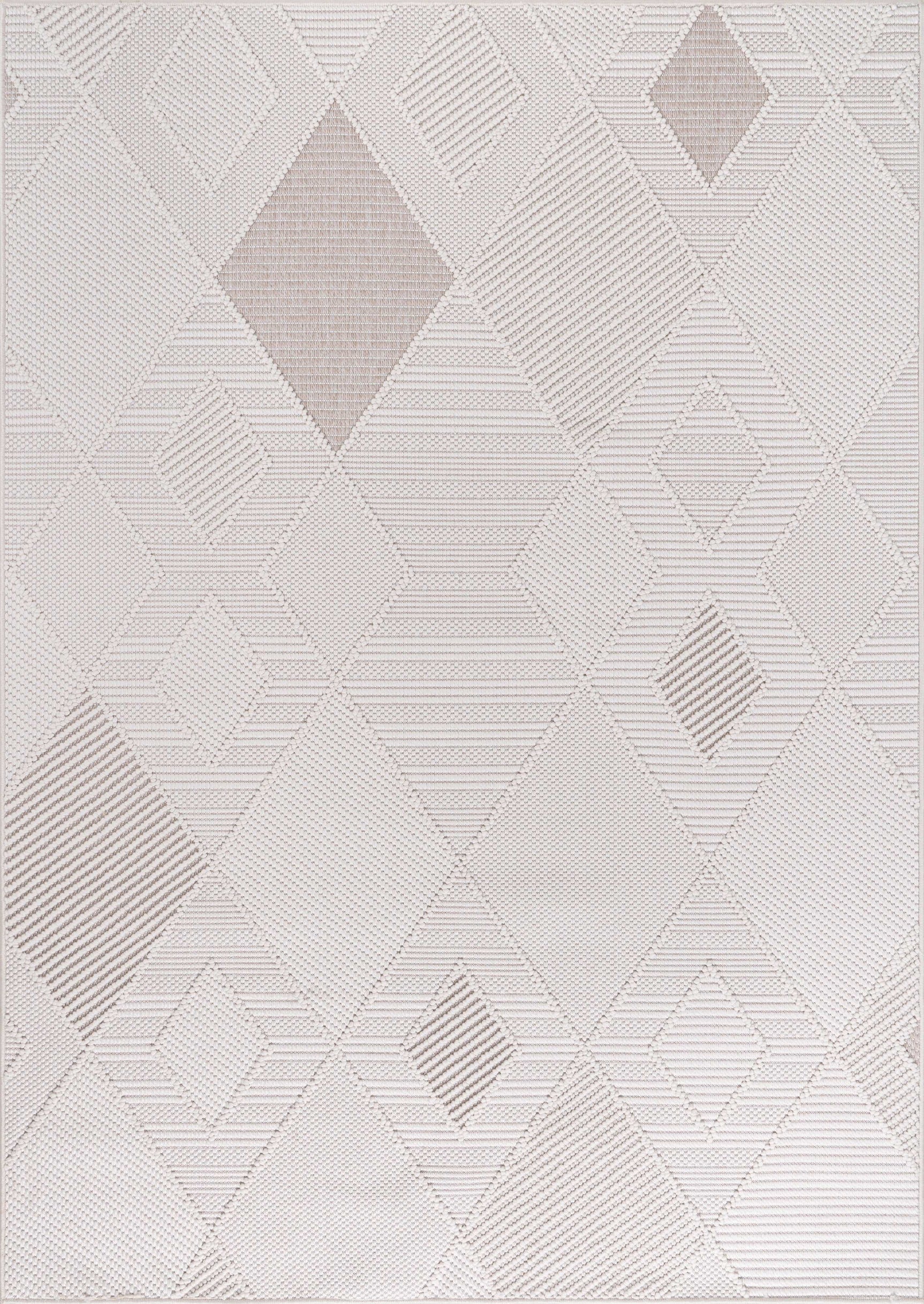 Goya Woven Non-Slip Cross-Hatch Geometric Motif Indoor Area Rug - Ornate Home
