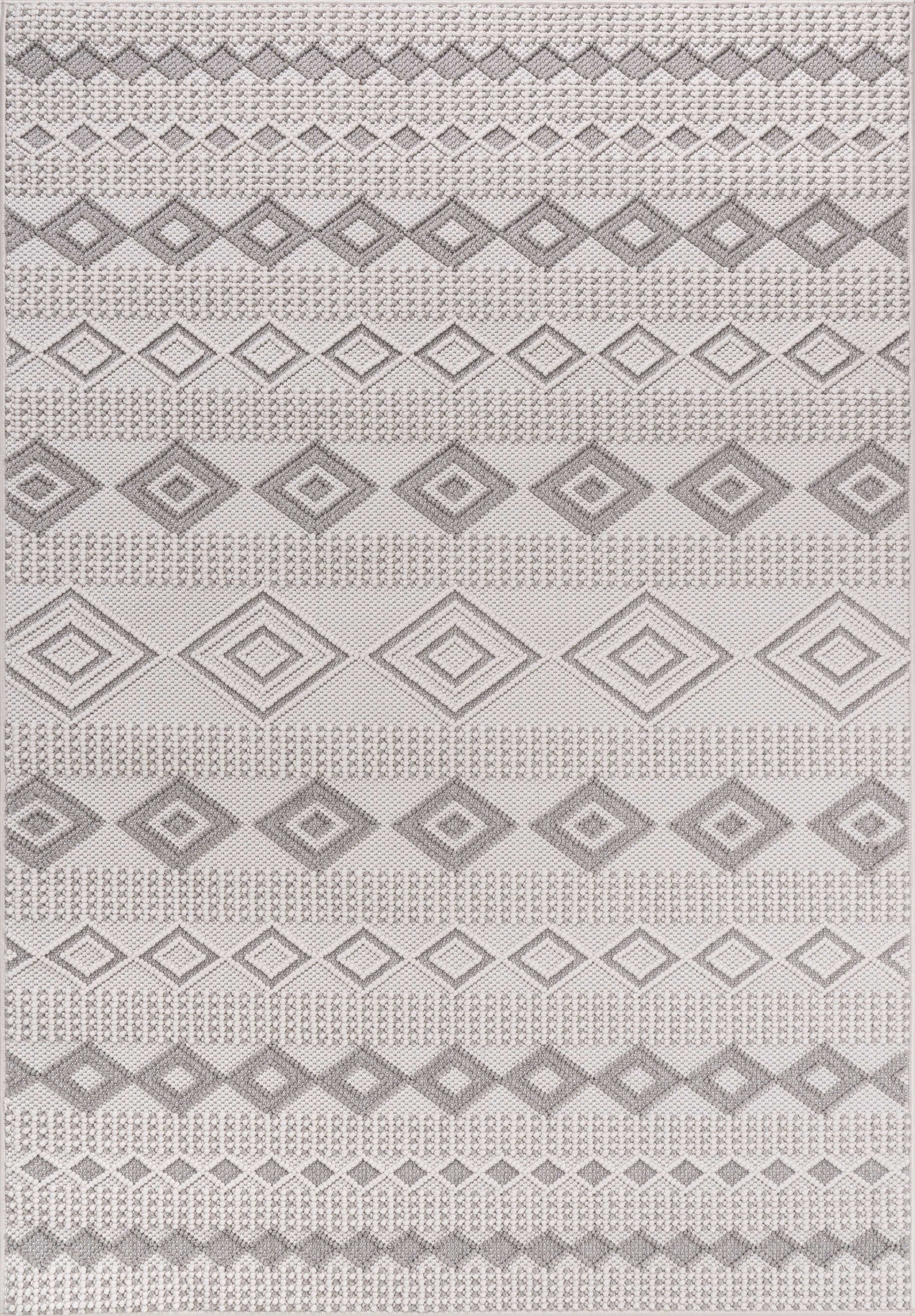 Goya Woven Non-Slip Geometric Diamond Pattern Indoor Area Rug - Ornate Home