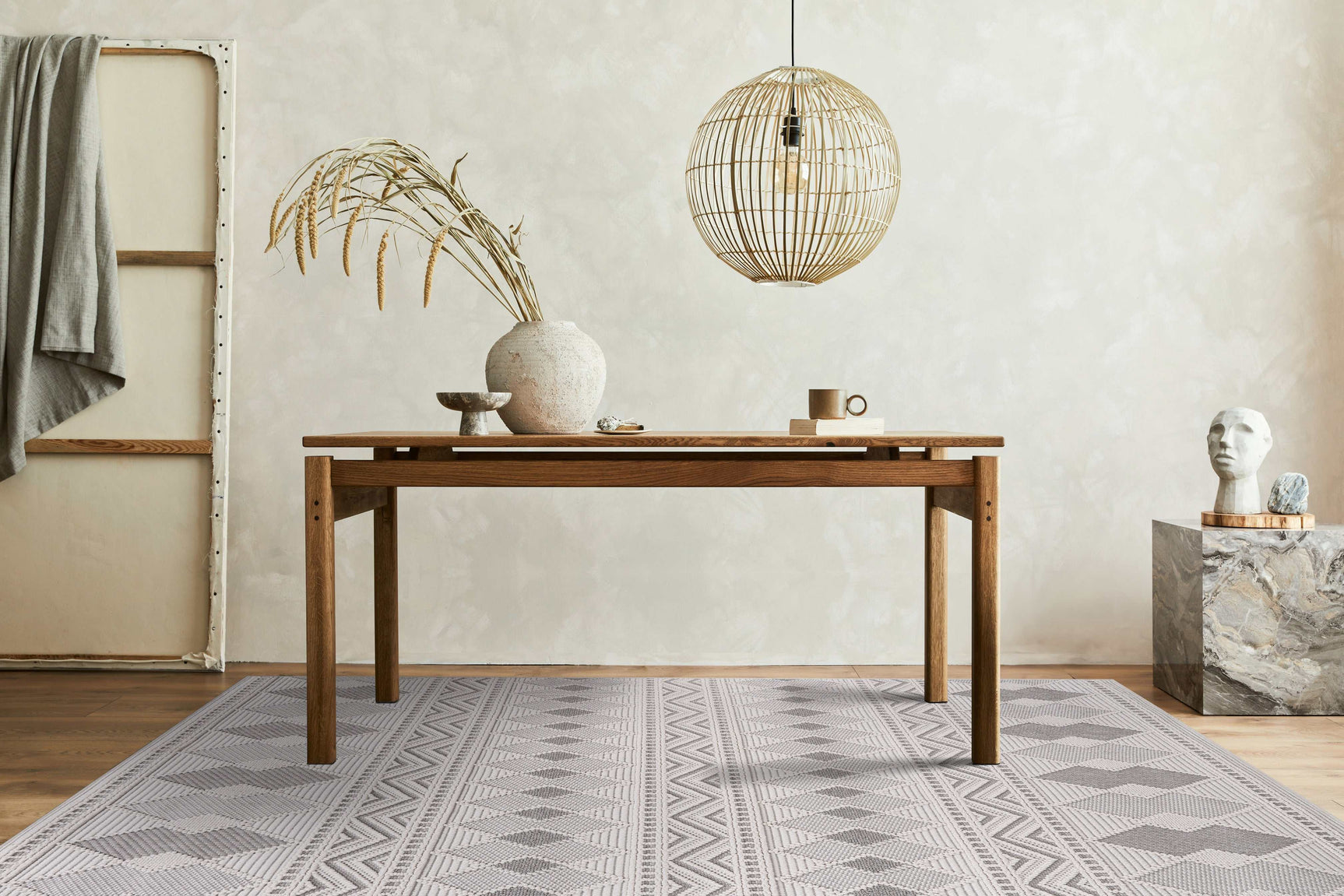 Goya Woven Non-Slip Tribal Geometric Pattern Indoor Area Rug - Ornate Home