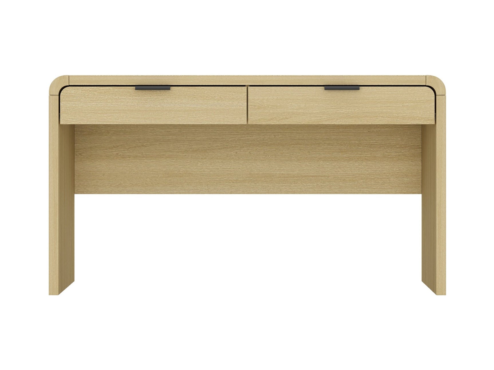 Grace 54" Home Office Desk in Natural Oak and Black - Ornate Home