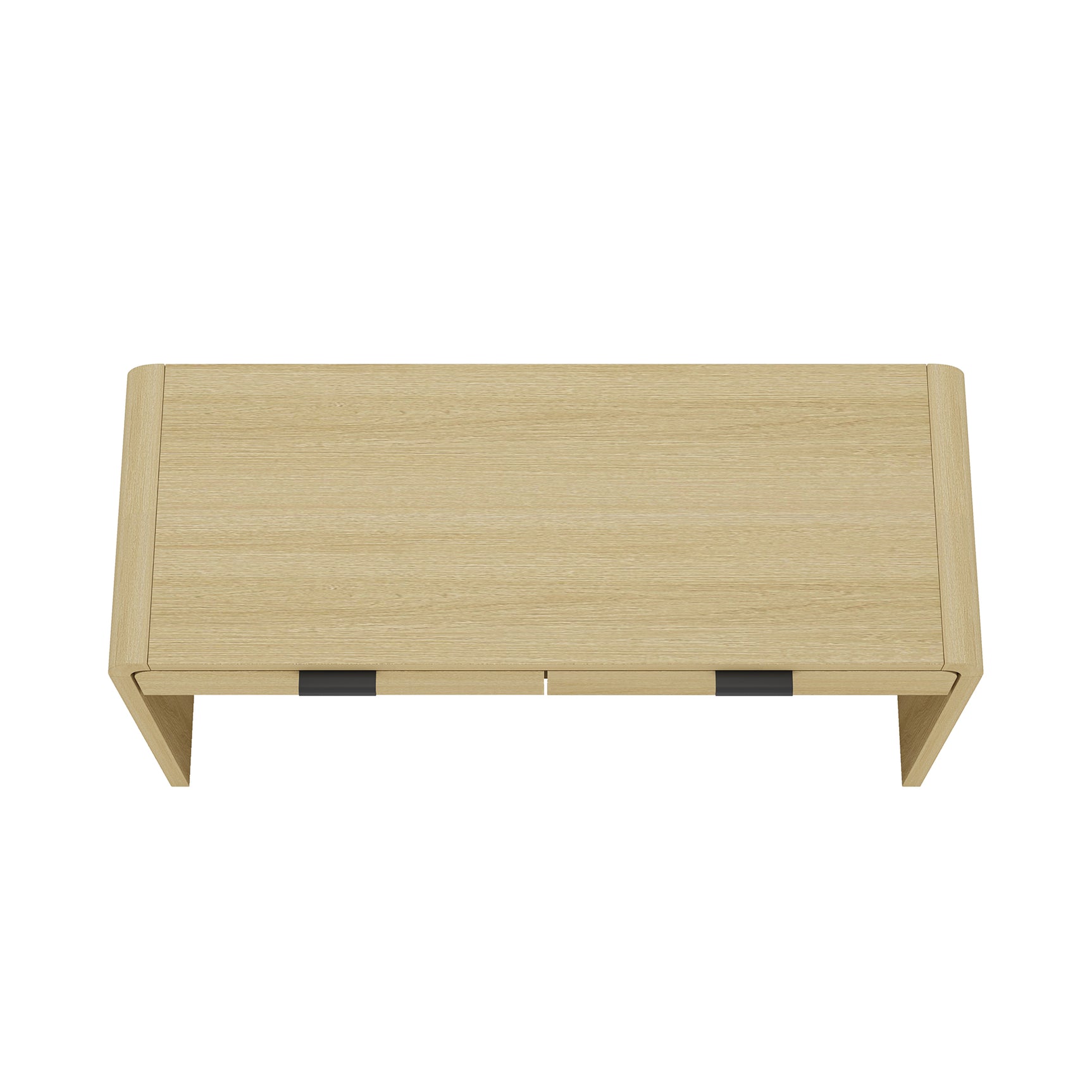 Grace 54" Home Office Desk in Natural Oak and Black - Ornate Home