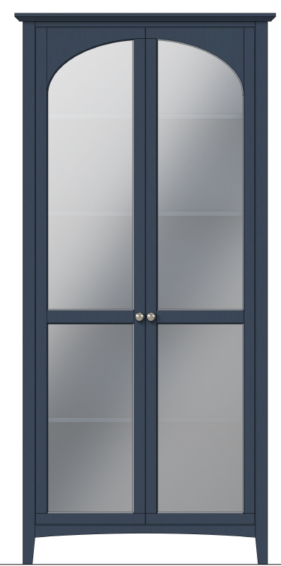 Grace Blueberry Display Cabinet - Ornate Home