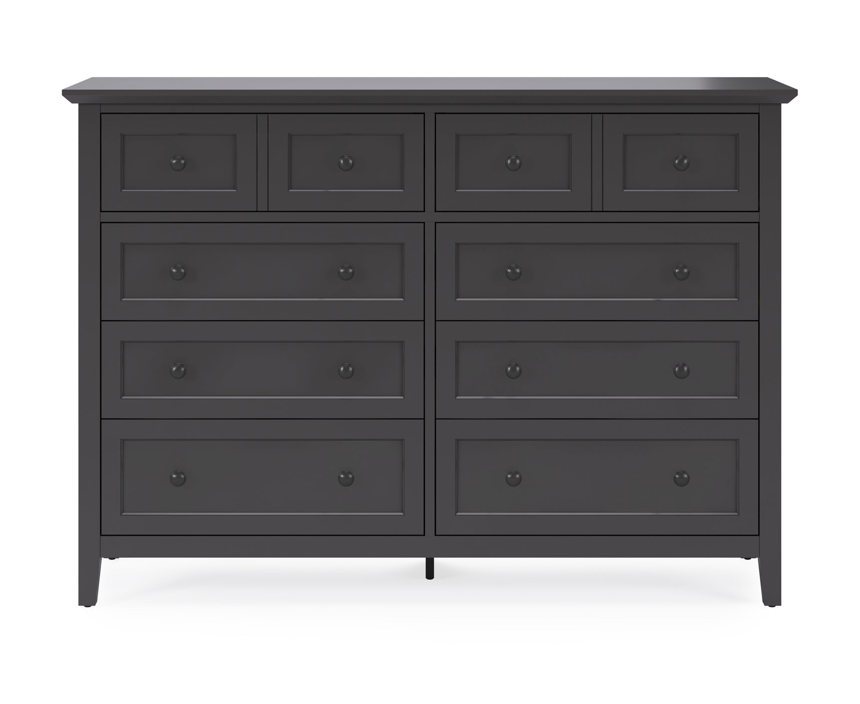 Grace Eight Drawer Dresser in Raven Black - Ornate Home