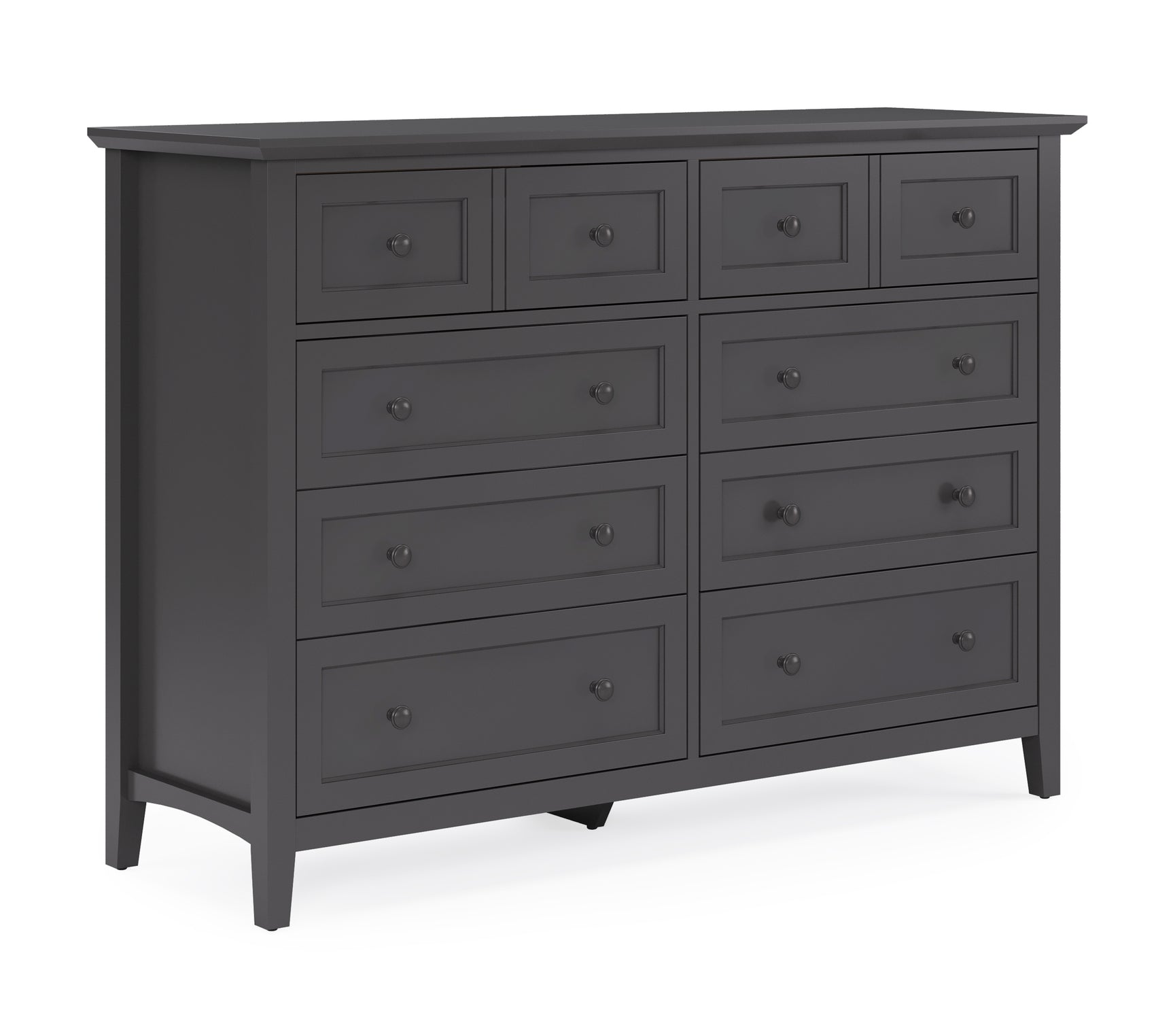 Grace Eight Drawer Dresser in Raven Black - Ornate Home