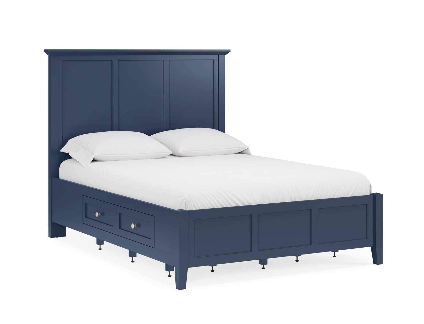 Grace Four Drawer California King Platform Storage Bed in Blueberry - Ornate Home