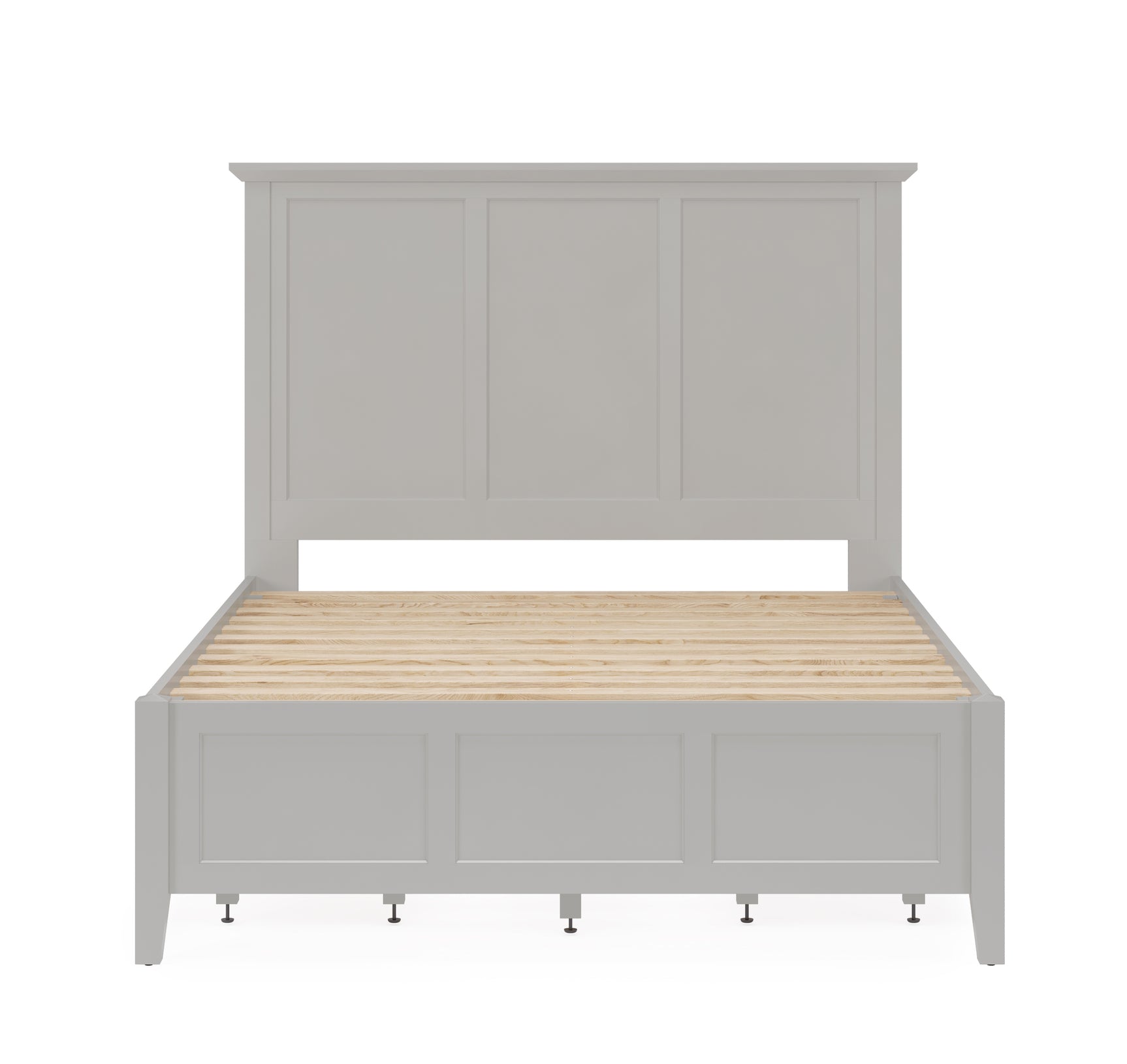Grace Four Drawer California King Platform Storage Bed in Elephant Gray - Ornate Home