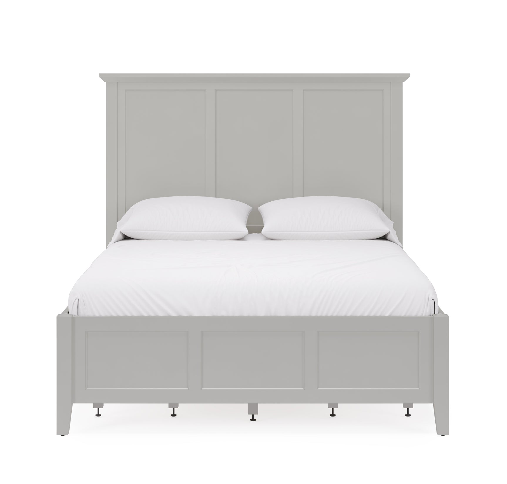 Grace Four Drawer Queen Platform Storage Bed in Elephant Gray - Ornate Home