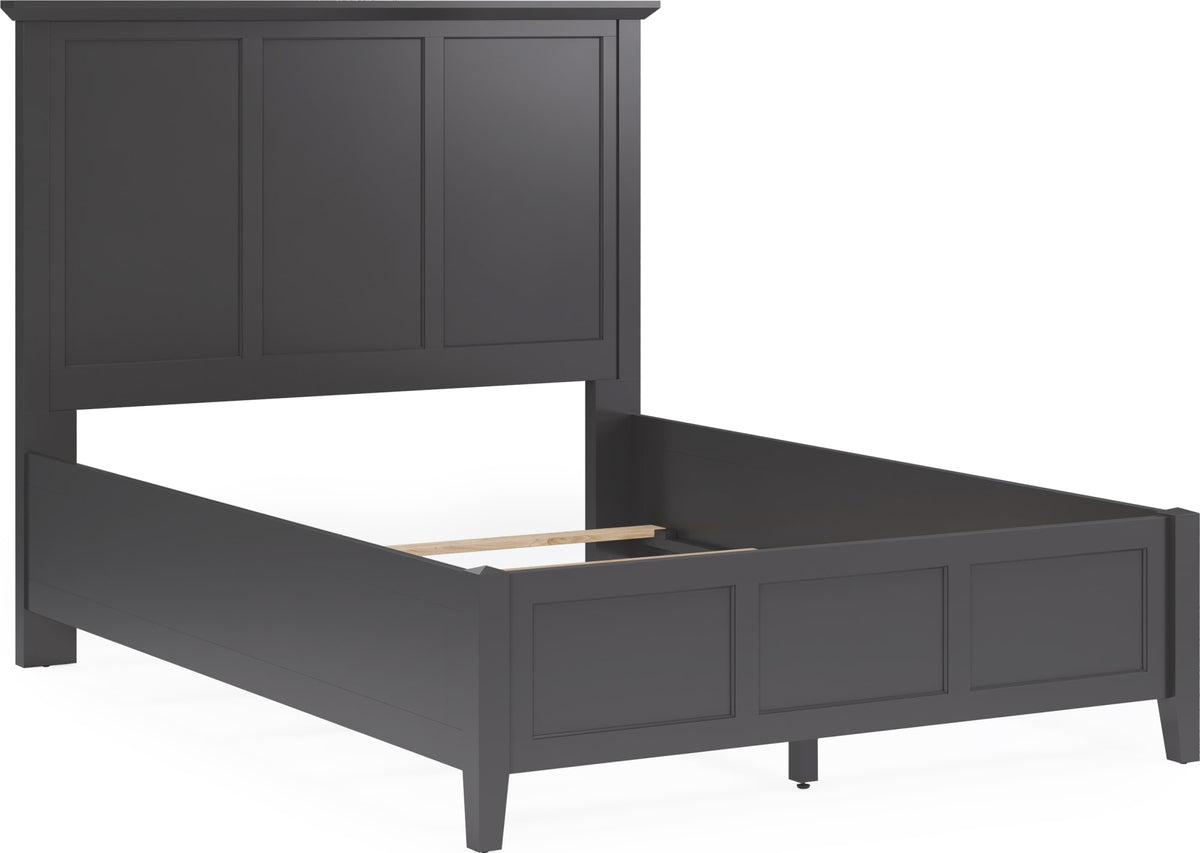 Grace Raven Black Twin Three Panel Bed - Ornate Home