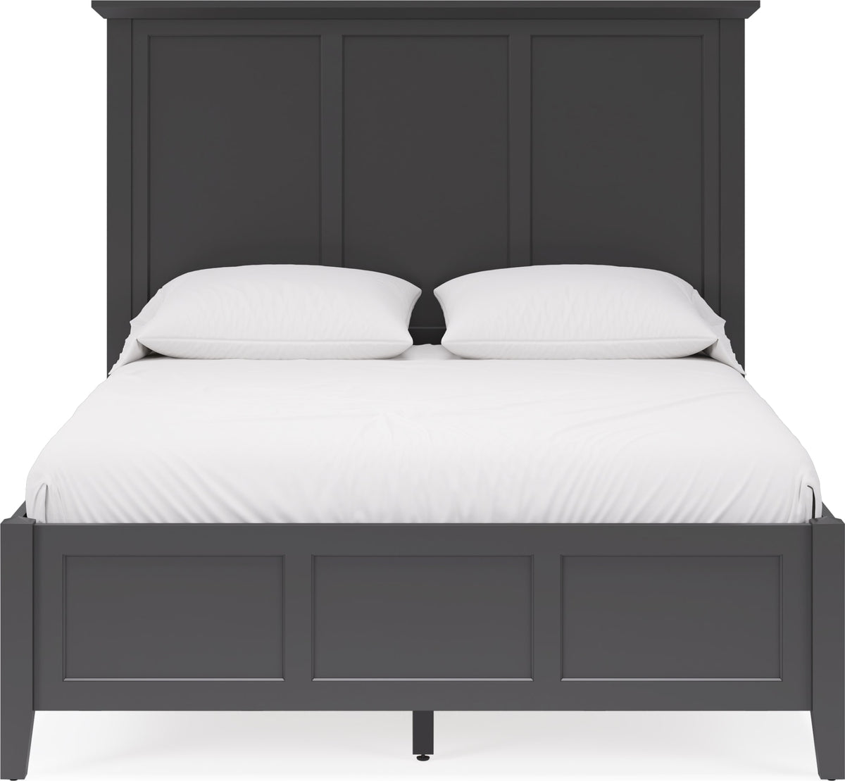 Grace Raven Black Twin Three Panel Bed - Ornate Home