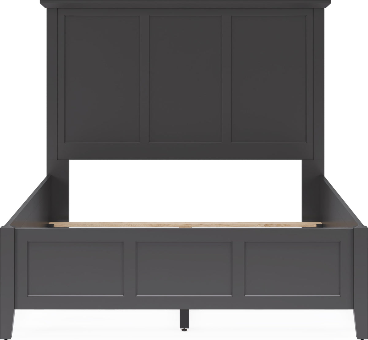 Grace Raven Black Twin Three Panel Bed - Ornate Home