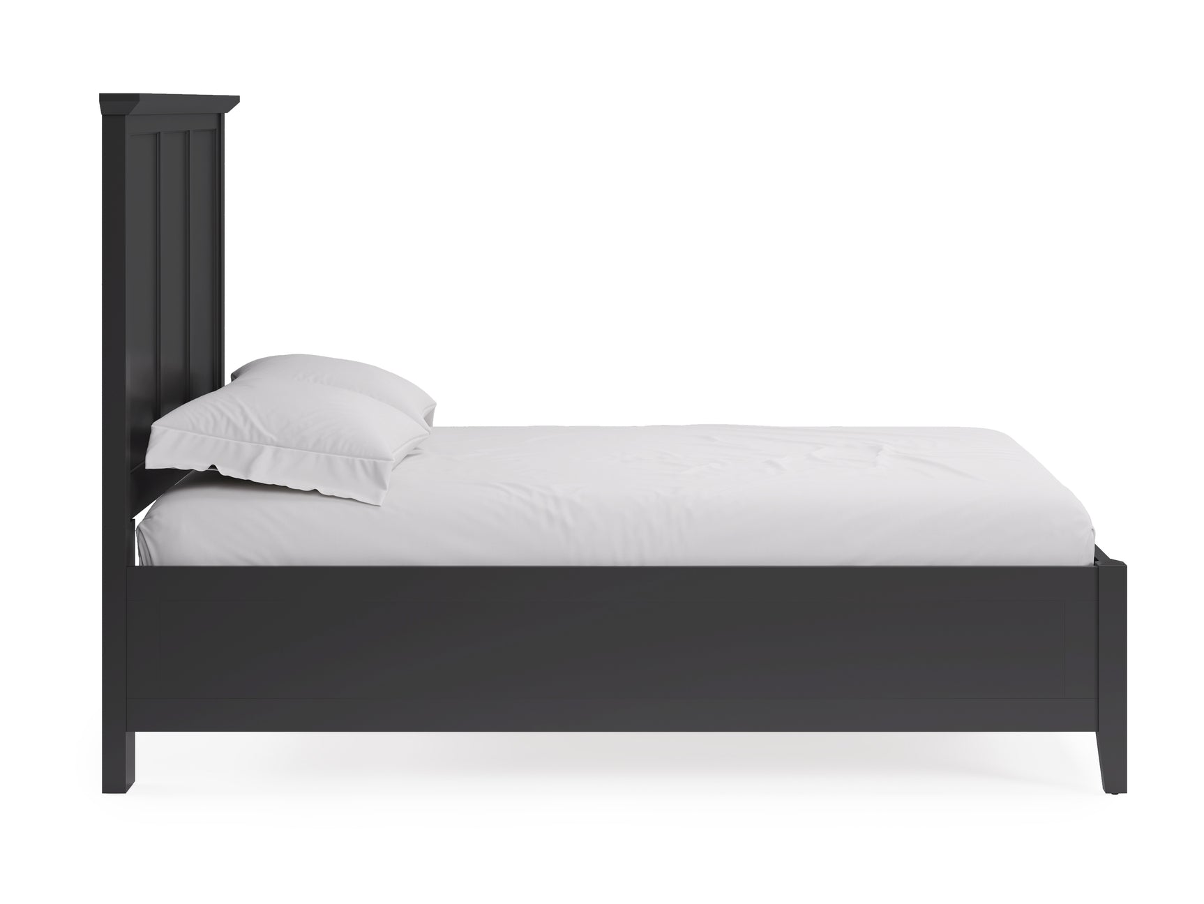 Grace Three California King Panel Bed in Raven Black - Ornate Home