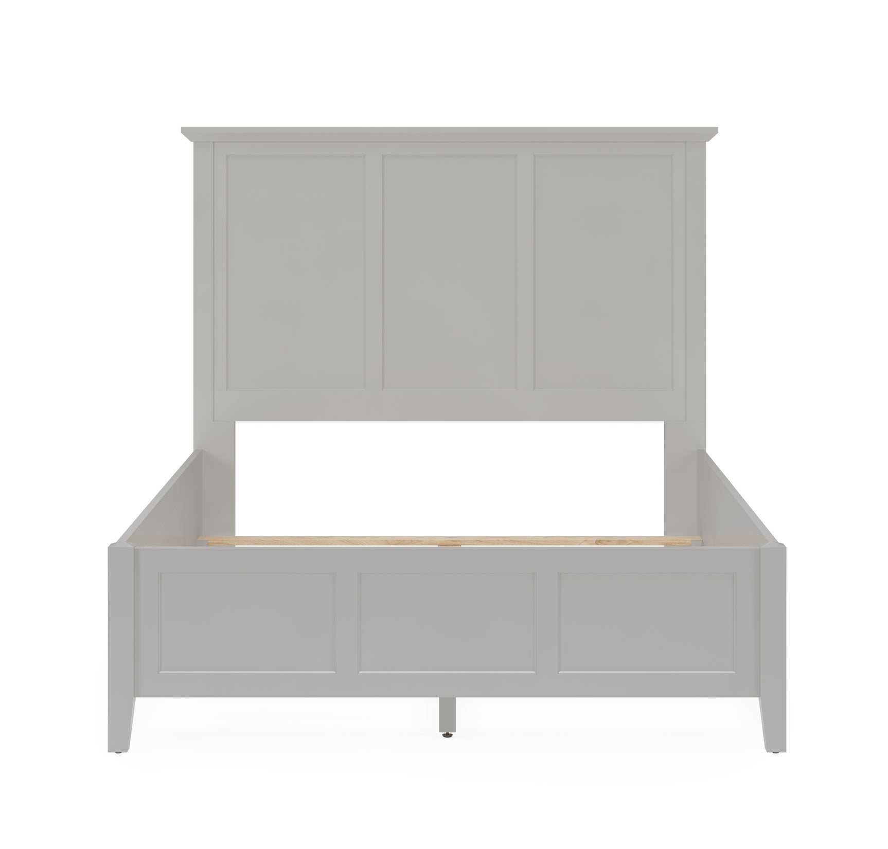 Grace Three Eastern King Panel Bed in Elephant Grey - Ornate Home