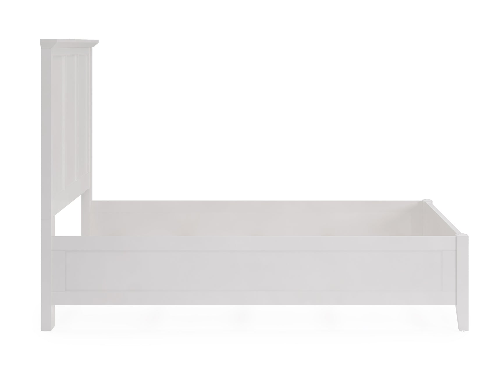 Grace Three Full Panel Bed in Snowfall White - Ornate Home