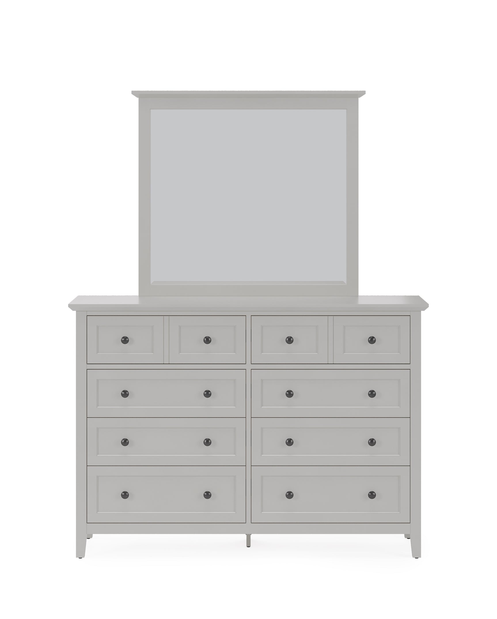 Grace Wall or Dresser Mirror in Elephant Grey - Ornate Home