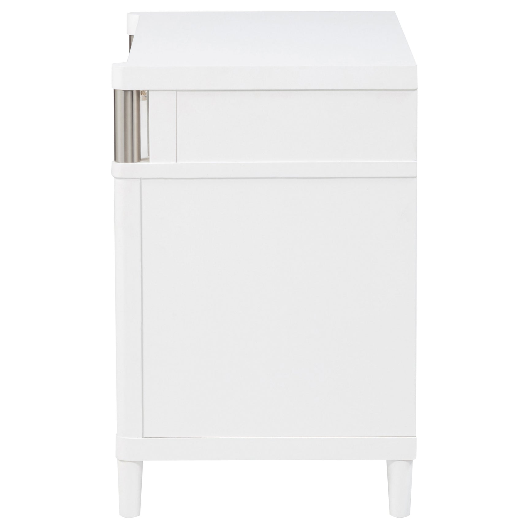 Gracemont White 3-drawer Bedroom Nightstand Bedside Table - Ornate Home