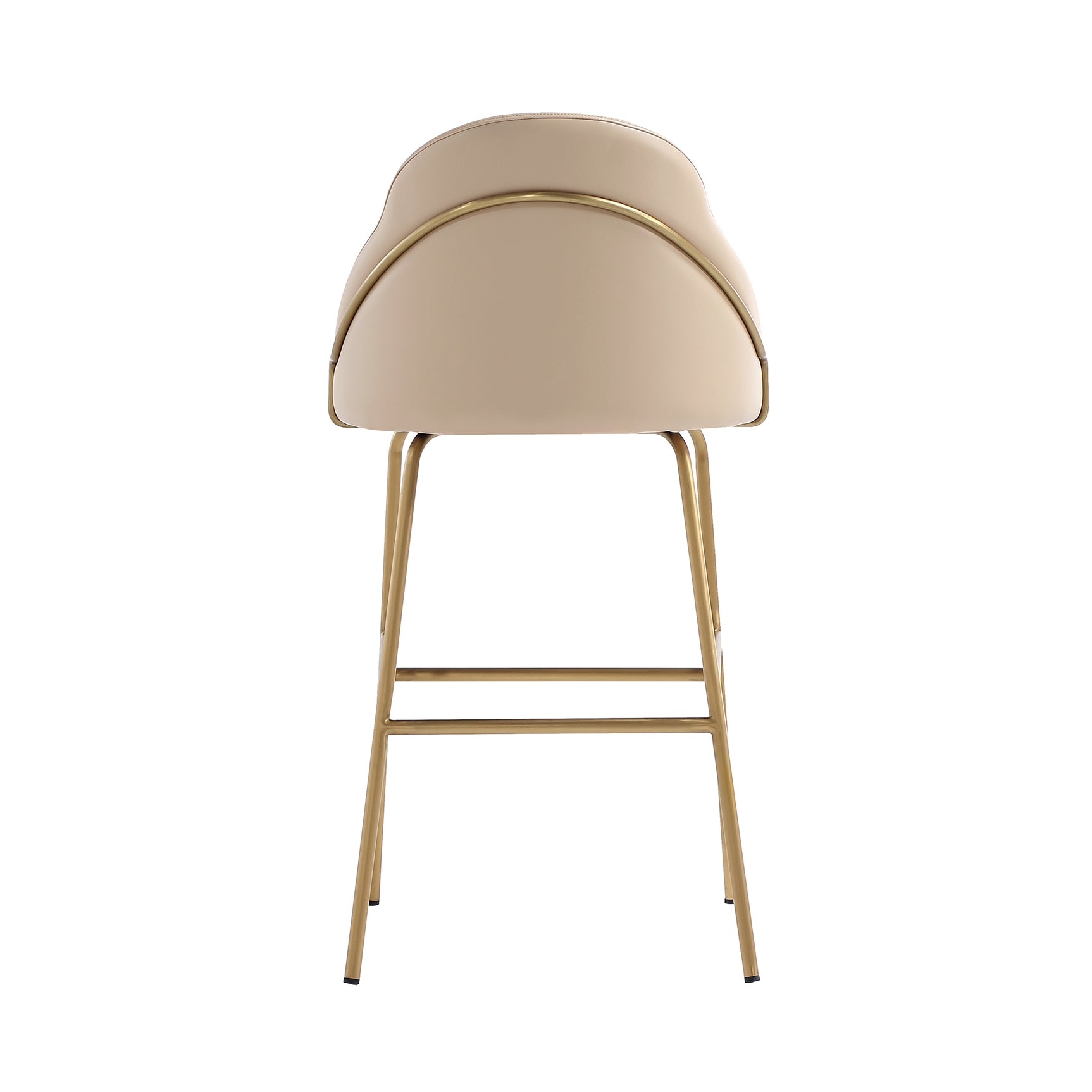 Gracie Barstool in Tan and Gold - Ornate Home