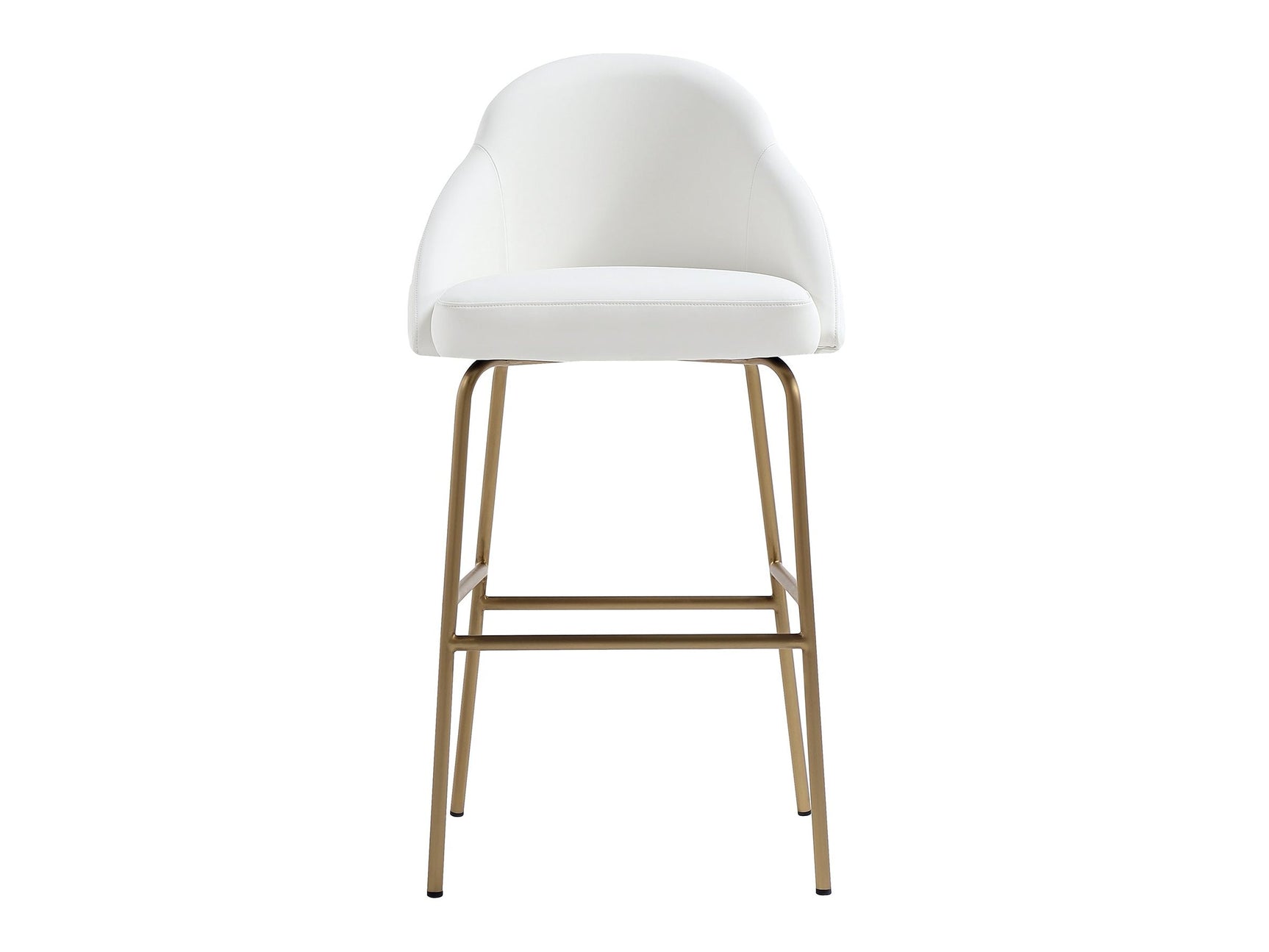 Gracie Barstool in White and Gold - Ornate Home
