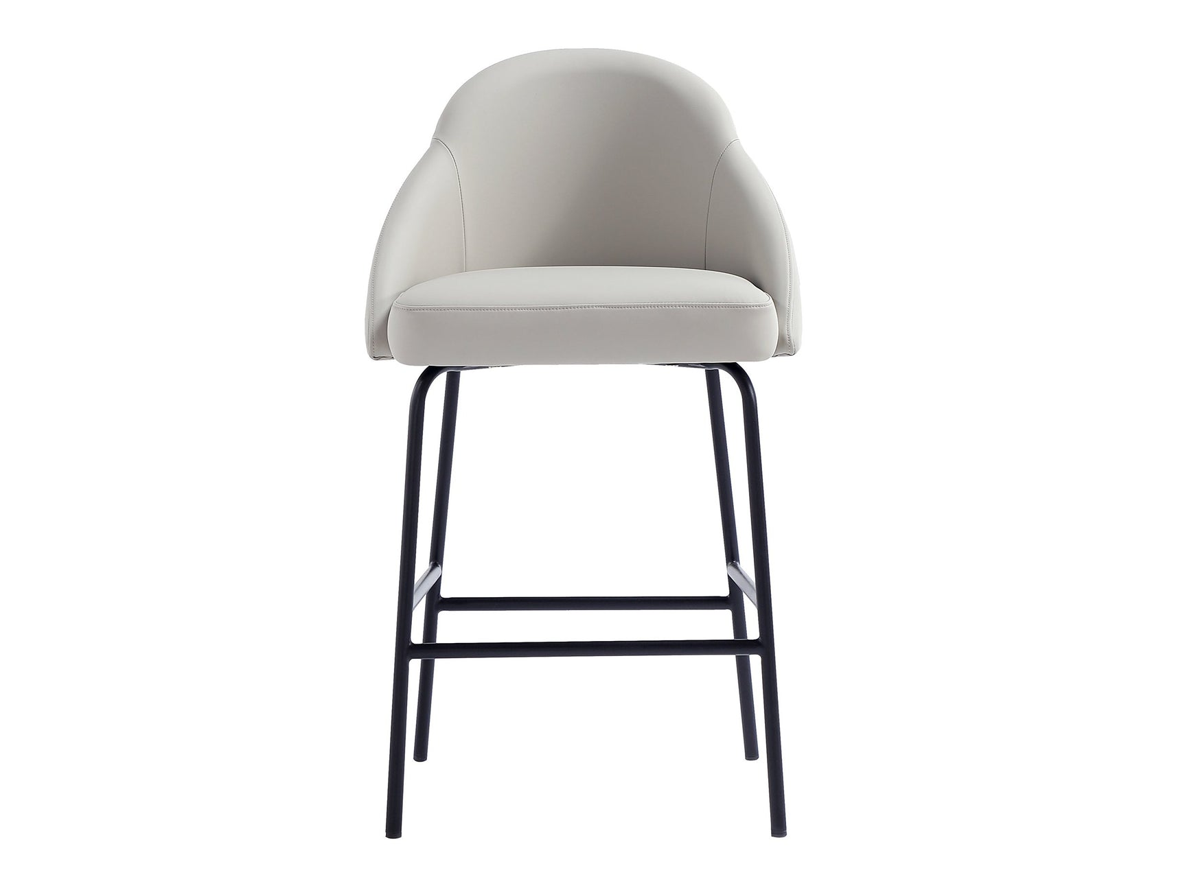 Gracie Counter Stool in Stone and Black - Ornate Home