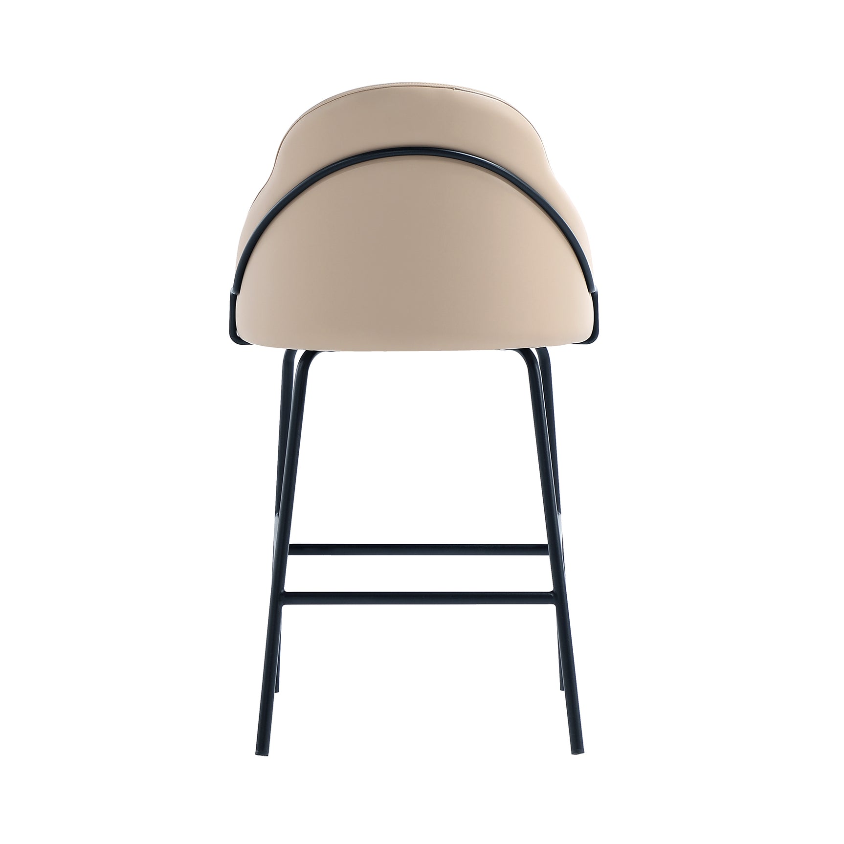 Gracie Counter Stool in Tan and Black (set of 3) - Ornate Home