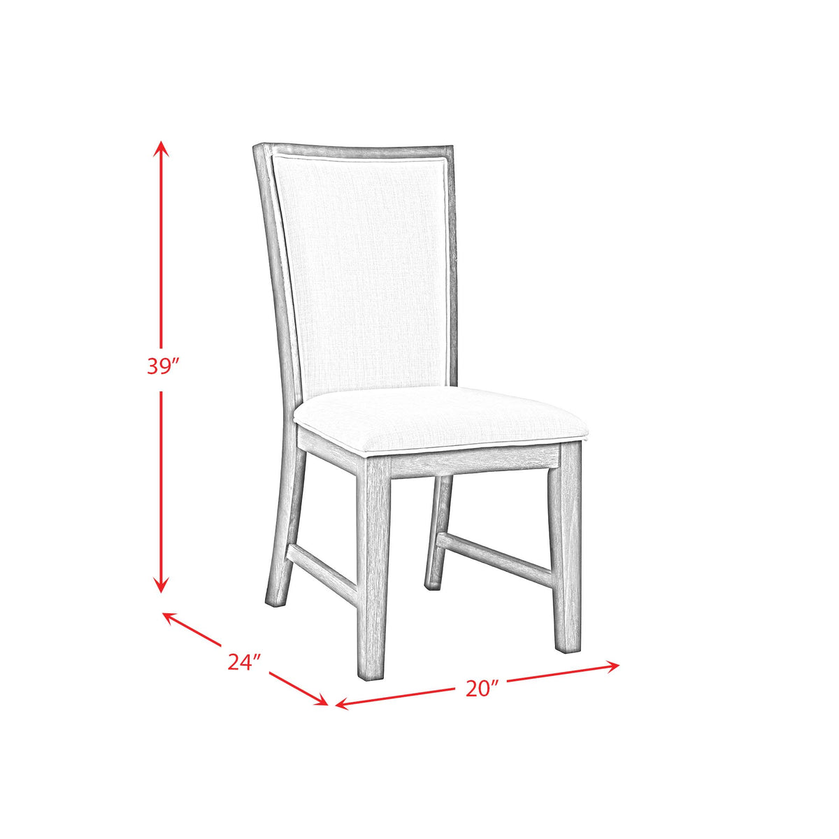 Grady Black Dining Slat Back Side Chair (Set of 2) - Ornate Home