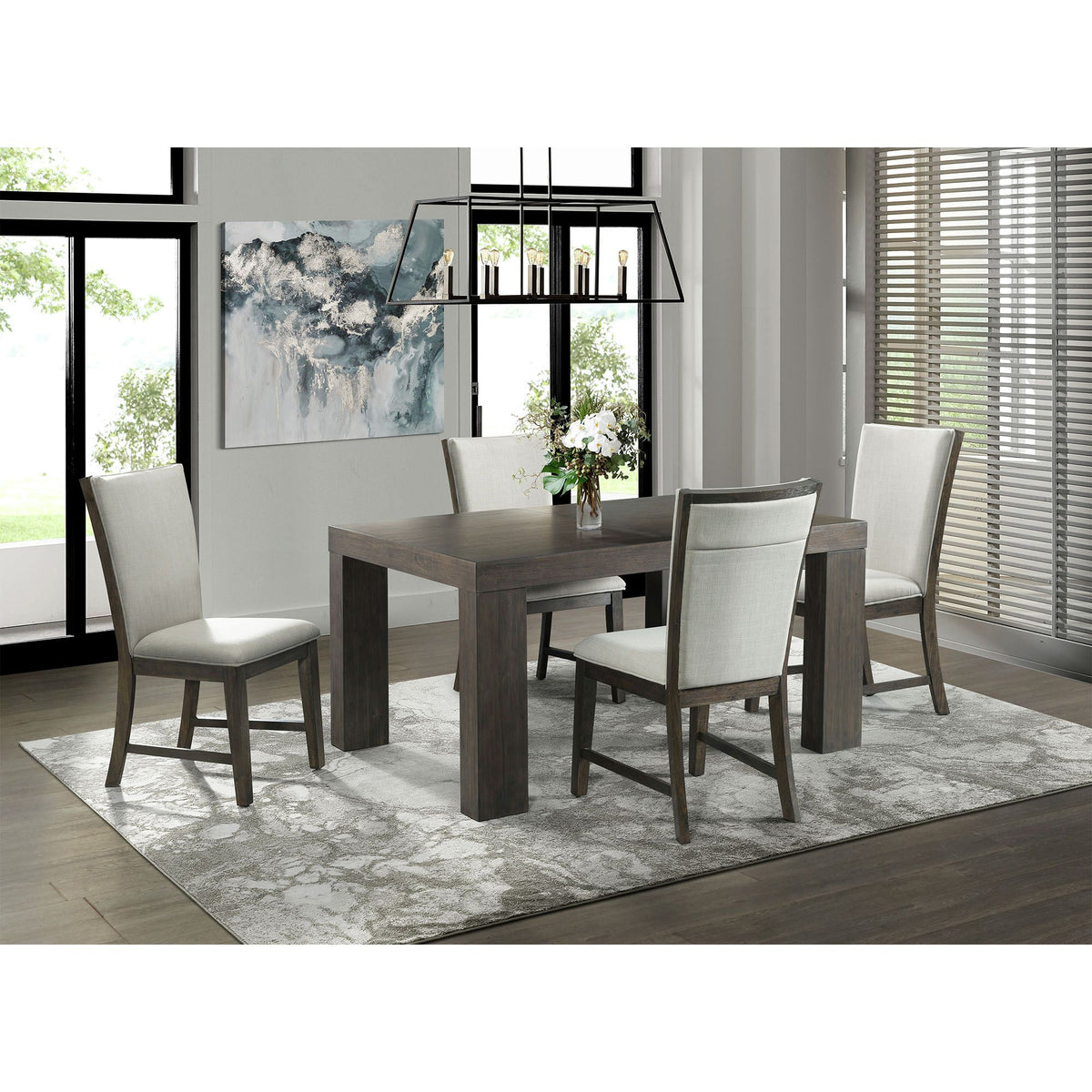 Grady Brown Rectangle Dining Table - Ornate Home