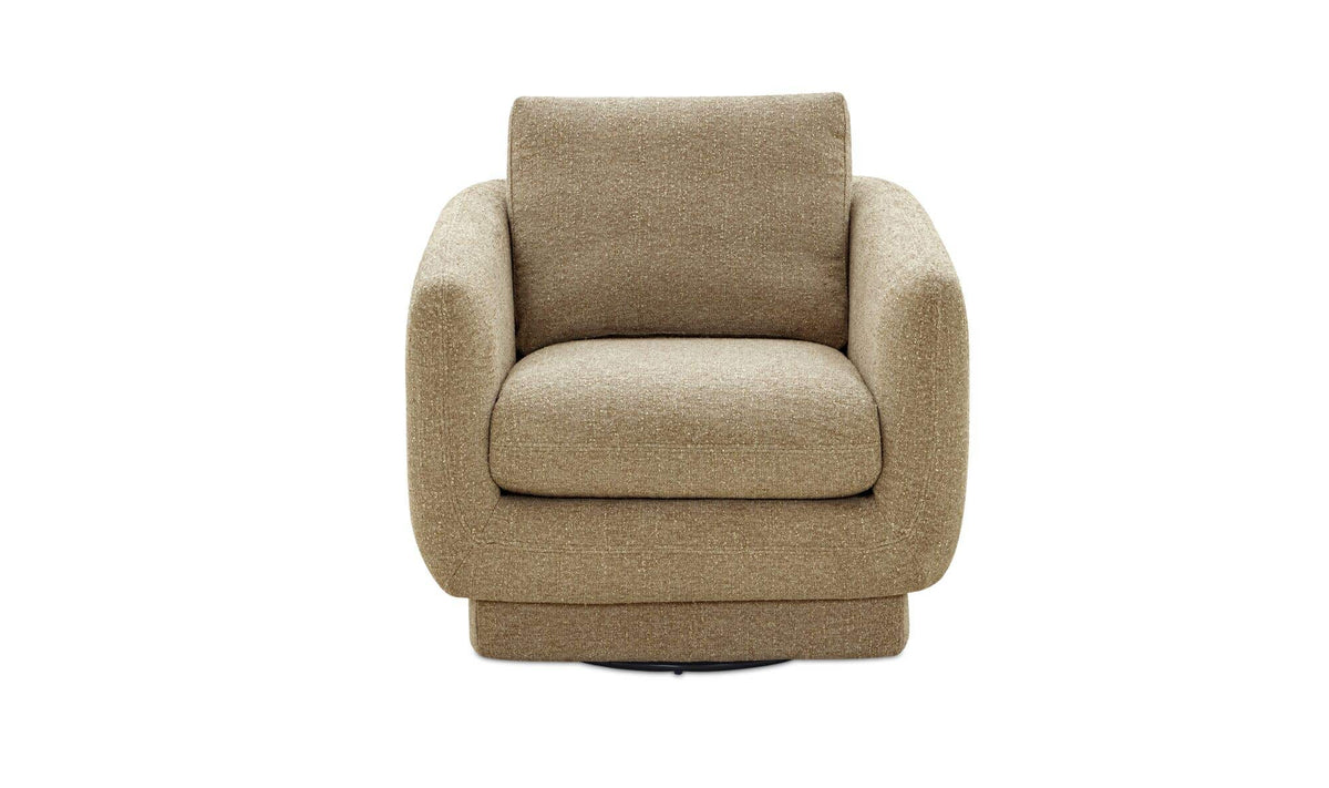 Grady Jute Swivel Chair - Ornate Home