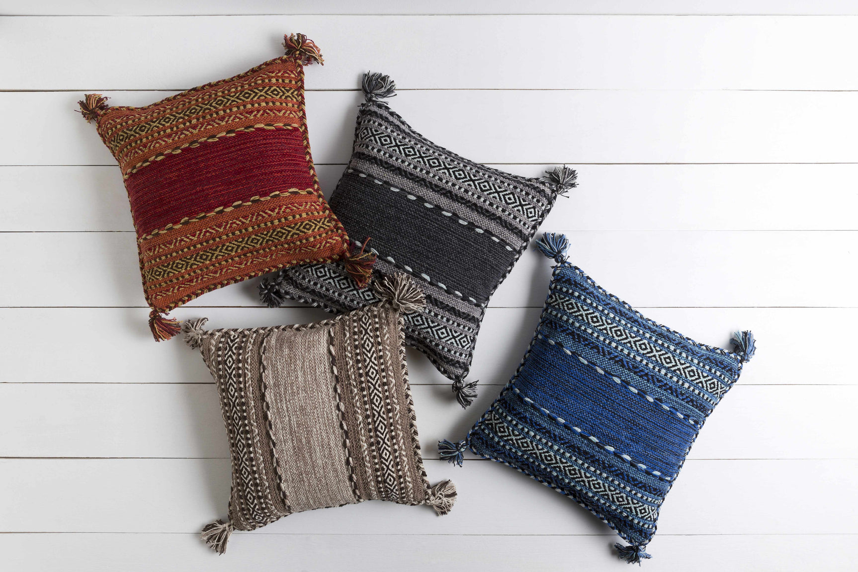 Grahamston Brown Geometric Pattern Throw Pillow - Ornate Home