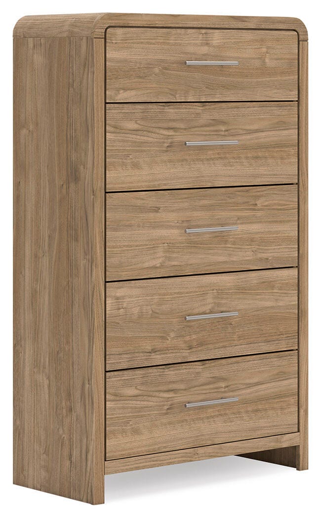 Gramburg Warm Natural Brown Chest of Drawers - Ornate Home