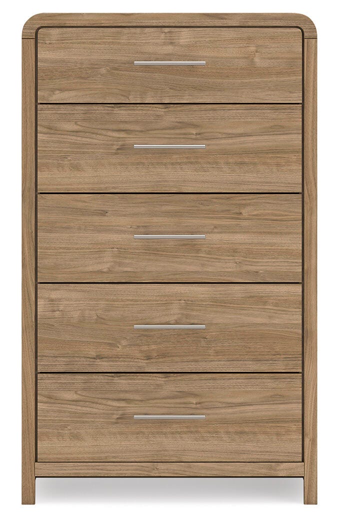 Gramburg Warm Natural Brown Chest of Drawers - Ornate Home